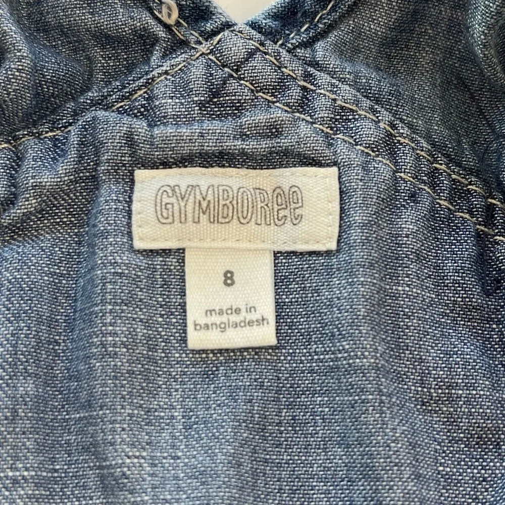 Gymboree Lightweight Denim Overalls Blue Jean Girl’s Size 8